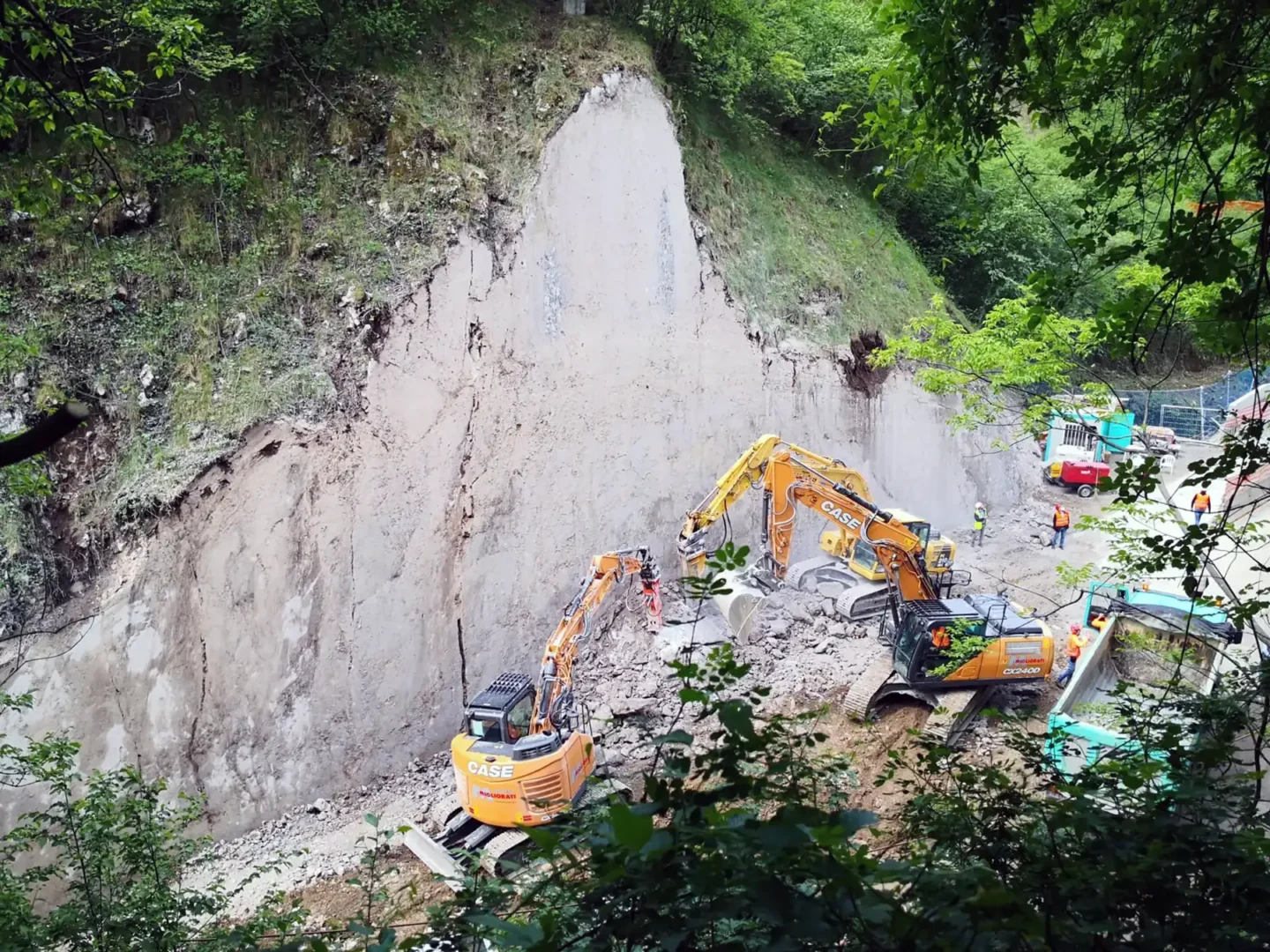 Cantiere per scavi e urbanizzazione
