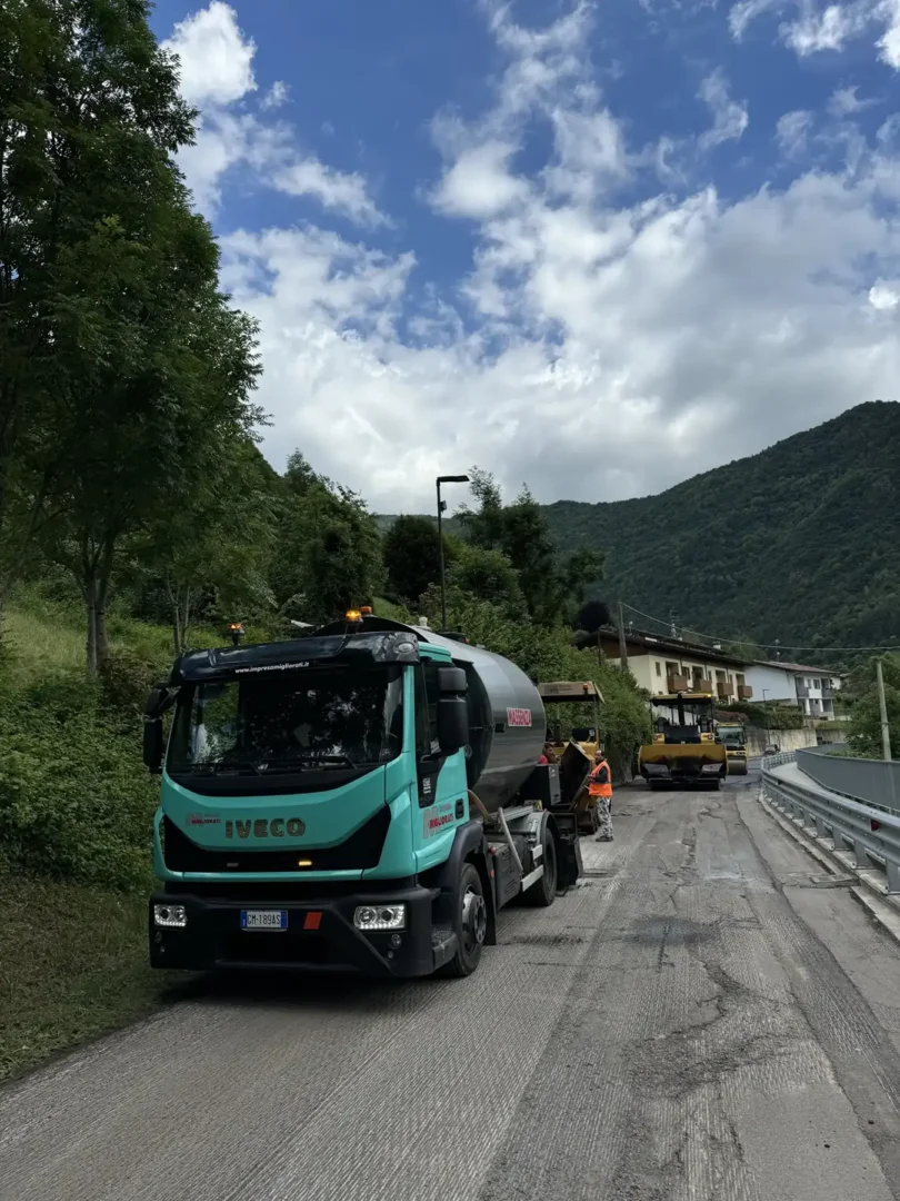 Intervento per lavori stradali
